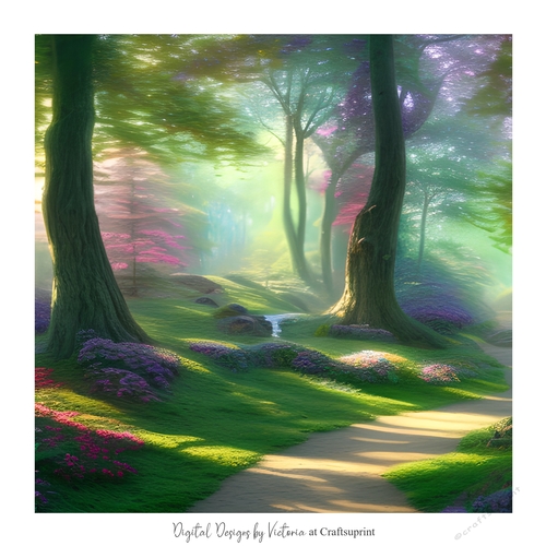 Enchanted Forest 7x7 inch No.1