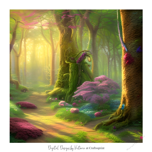 Enchanted Forest 7x7 inch No.3