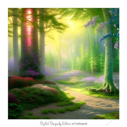 Enchanted Forest 7x7 inch No.4