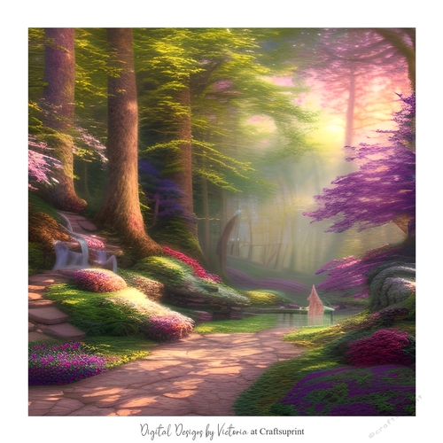 Enchanted Forest 7x7 inch No.10