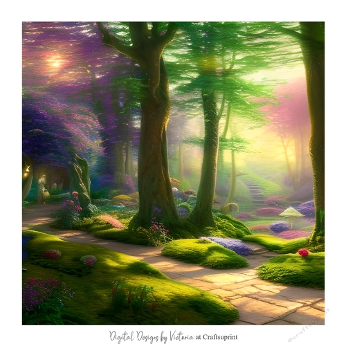 Enchanted Forest 7x7 inch No.11