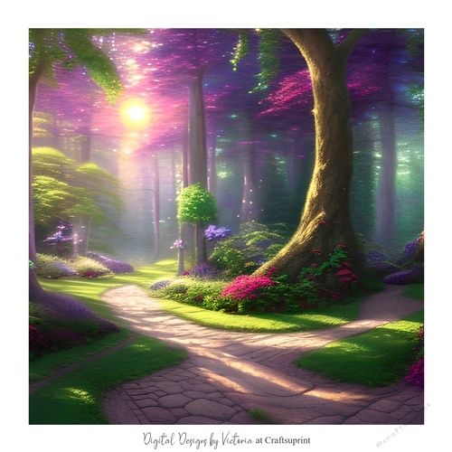 Enchanted Forest 7x7 inch No.15