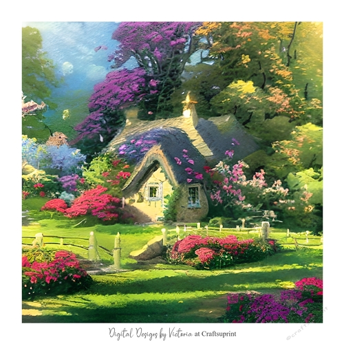 Spring Cottage 7x7 inch No.7