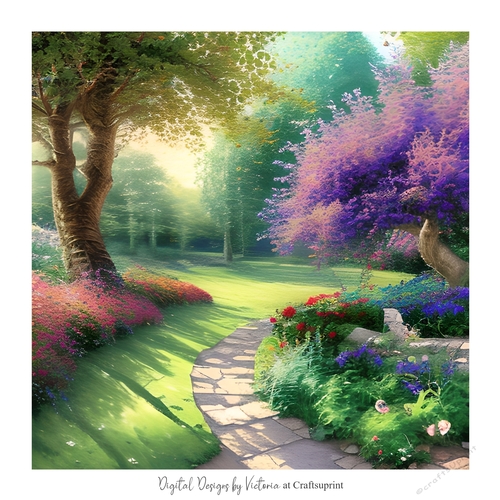 Country Garden 7x7 inch No.1