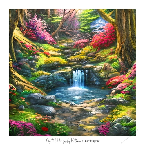The Waterfall 7x7 inch No.3