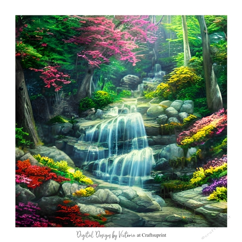 The Waterfall 7x7 inch No.6