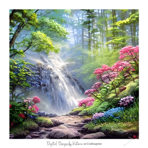 The Waterfall 7x7 inch No.7