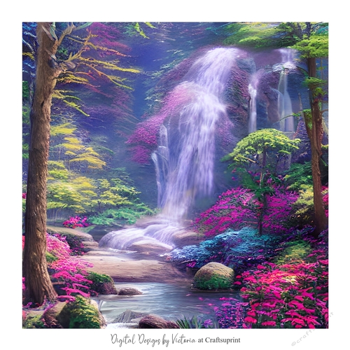 The Waterfall 7x7 inch No.8