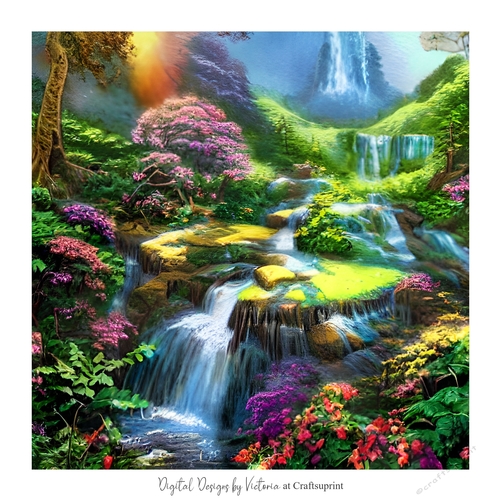 The Waterfall 7x7 inch No.9