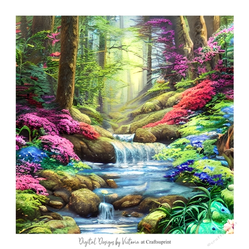 The Waterfall 7x7 inch No.10