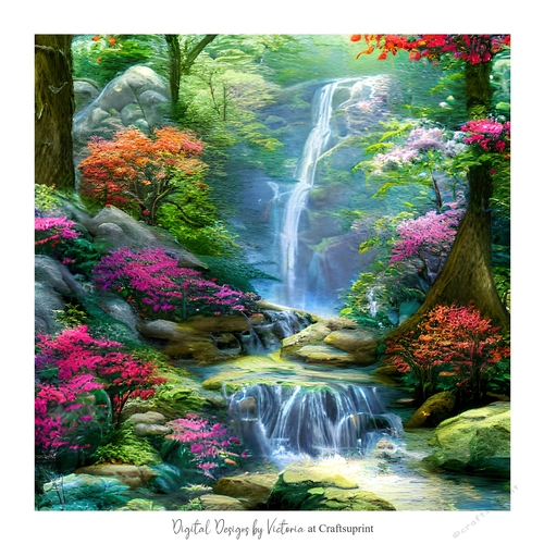 The Waterfall 7x7 inch No.13