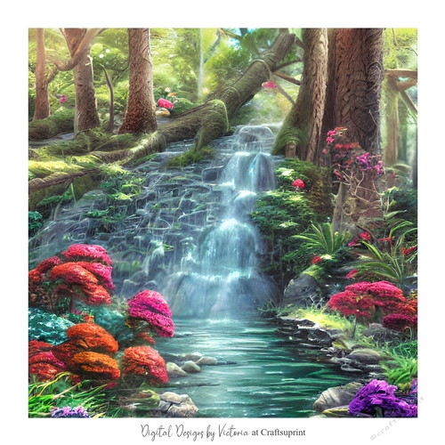 The Waterfall 7x7 inch No.16