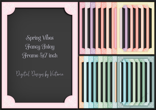 Spring Vibes Fancy Inlay Frame 5x7 inch