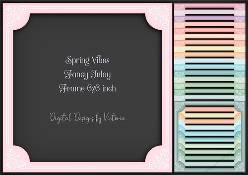 Spring Vibes Fancy Inlay Frame 6x6 inch