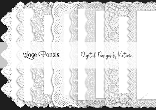 Lace Panels 6x8 inch PNG