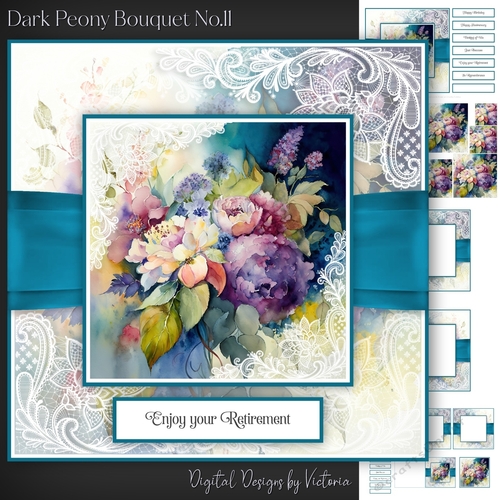 Dark Peony Bouquet No.11