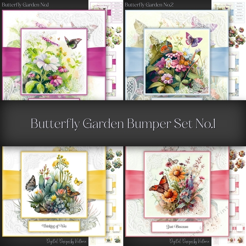Butterfly Garden Bumper Set No.1