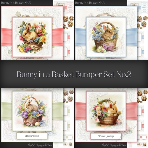 Bunny in a Basket Bumper Set No.2
