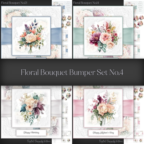 Floral Bouquet Bumper Set No.4