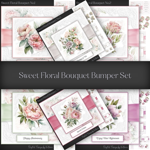 Sweet Floral Bouquet Bumper Set