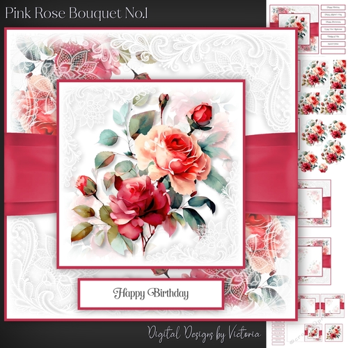 Pink Rose Bouquet No.1