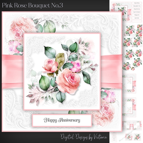 Pink Rose Bouquet No.3
