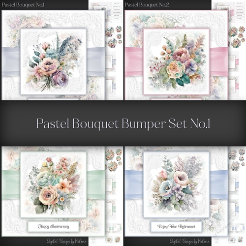 Pastel Bouquet Bumper Set No.1
