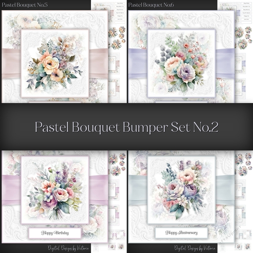 Pastel Bouquet Bumper Set No.2