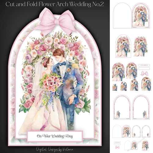 Cut and Fold Flower Arch Wedding No.2
