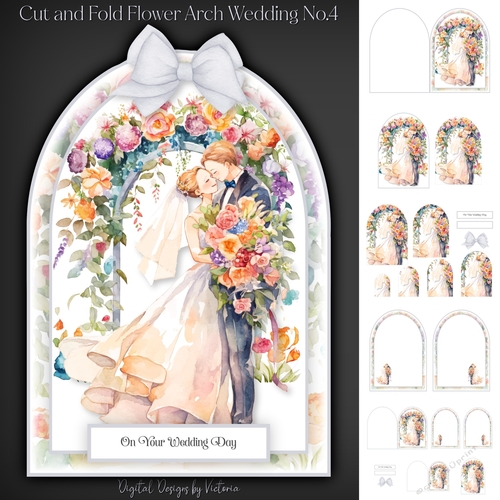 Cut and Fold Flower Arch Wedding No.4