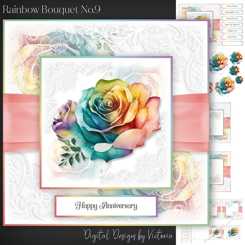 Rainbow Bouquet No.9