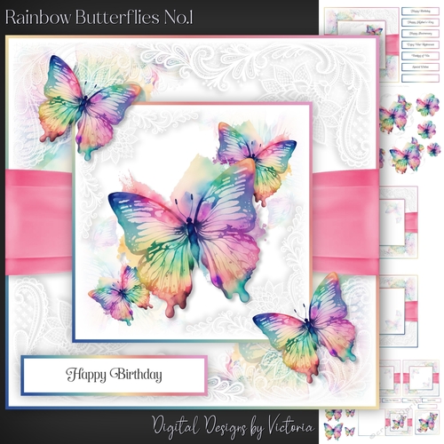 Rainbow Butterflies No.1