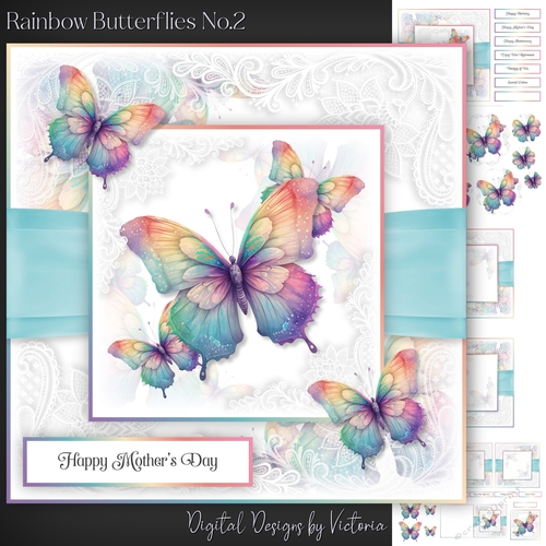 Rainbow Butterflies No.2