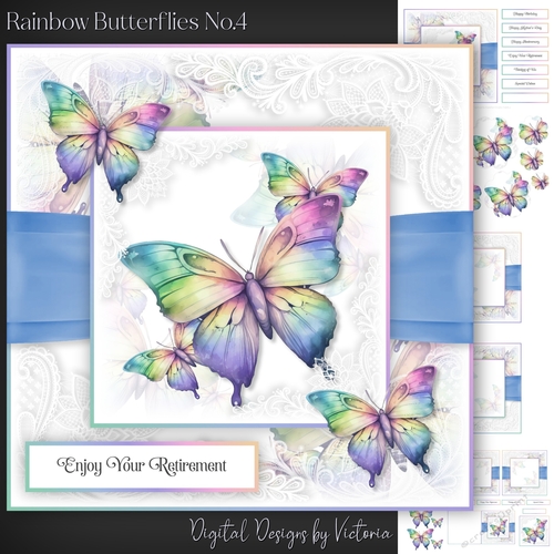 Rainbow Butterflies No.4