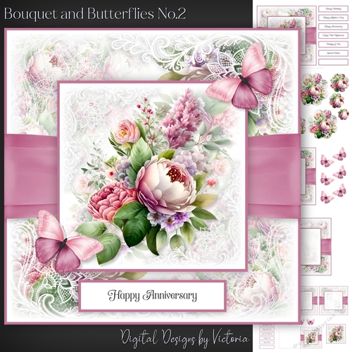 Bouquet and Butterflies No.2