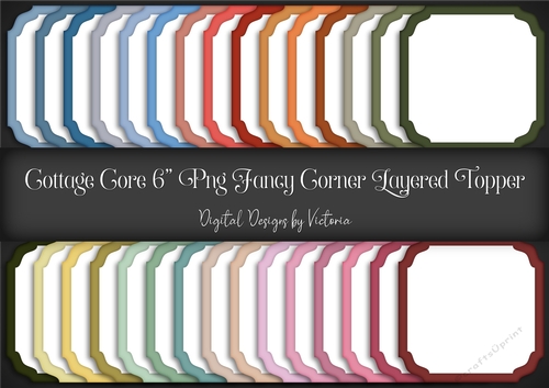 Cottage Core Fancy Corner Layered Topper