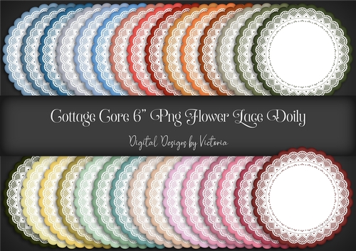 Cottage Core Flower Lace Doily