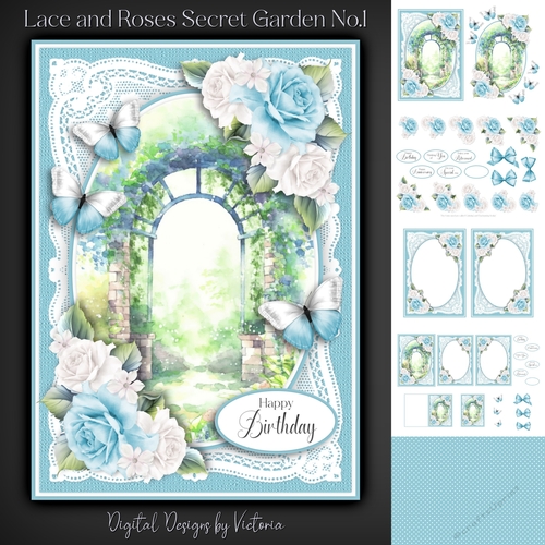 Lace and Roses Secret Garden No.1