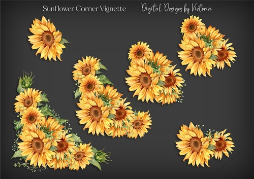 Sunflower Corner Vignette