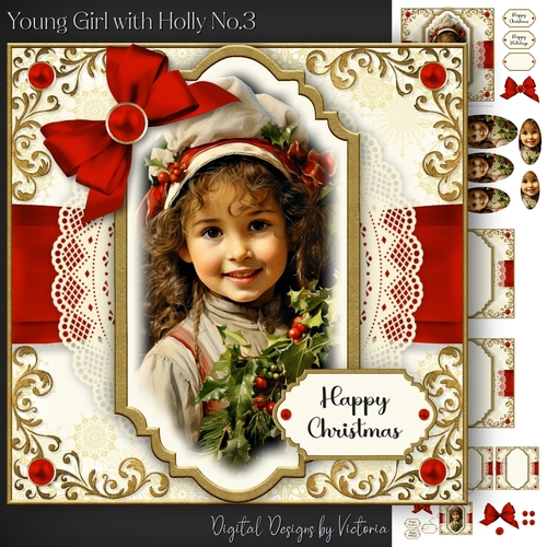 Young Girl with Holly No.3
