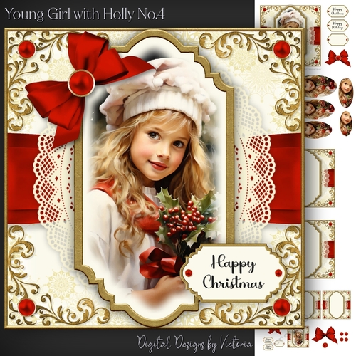 Young Girl with Holly No.4
