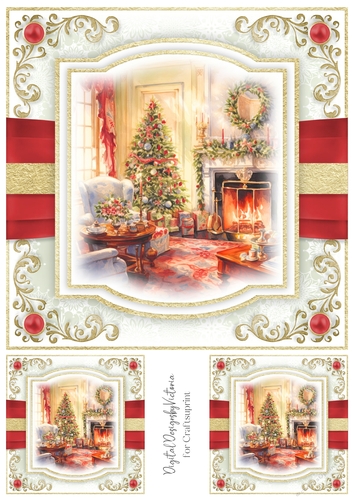 The Christmas Fireplace Toppers No.1