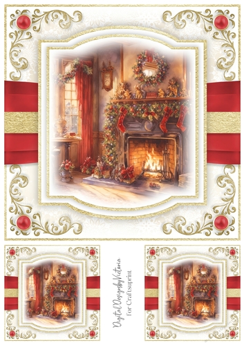 The Christmas Fireplace Toppers No.2