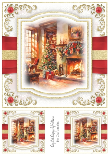 The Christmas Fireplace Toppers No.3