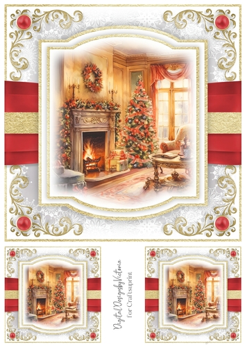 The Christmas Fireplace Toppers No.4