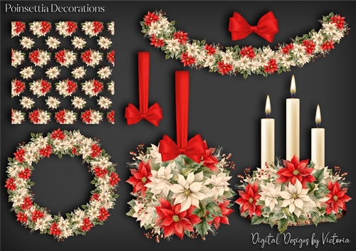 Poinsettia Decorations