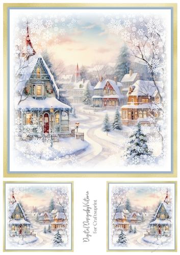 Winter Village Toppers No.1