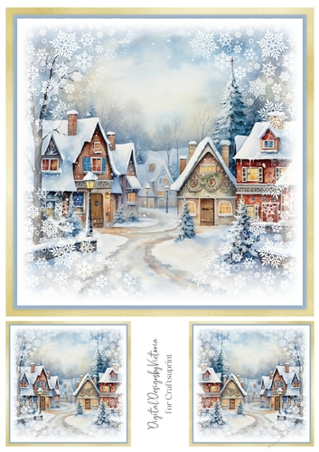 Winter Village Toppers No.2