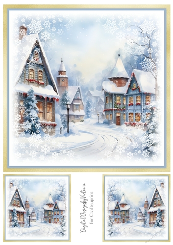 Winter Village Toppers No.3