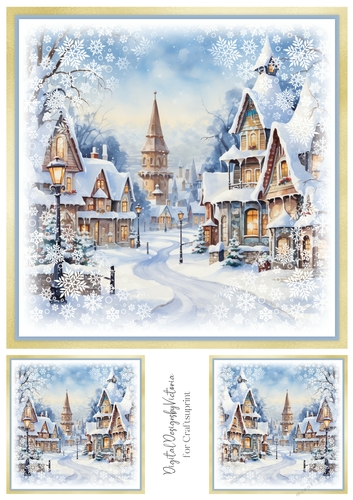 Winter Village Toppers No.4